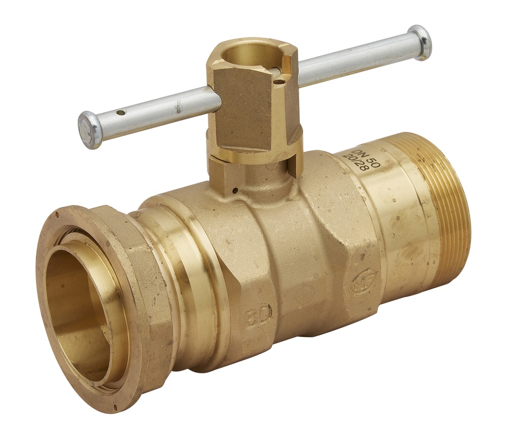 ROBINET COMPTEUR M/F 25/50 MANETTE JAUNE+VIS CONDAMN. NF078  ROV065 8401094