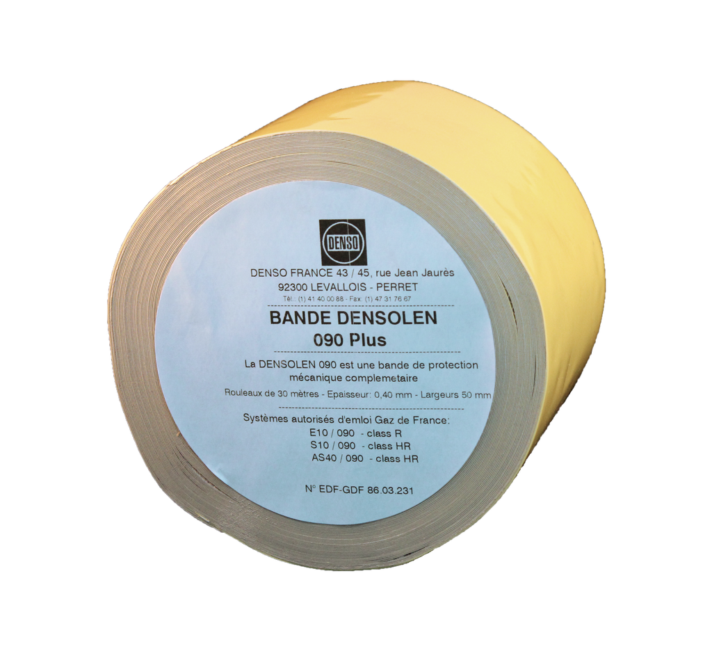 BANDE DENSO O90 JAUNE PROTECTION MECANIQUE L100MM L30M AE GRDF EN 12068 BAN925 §