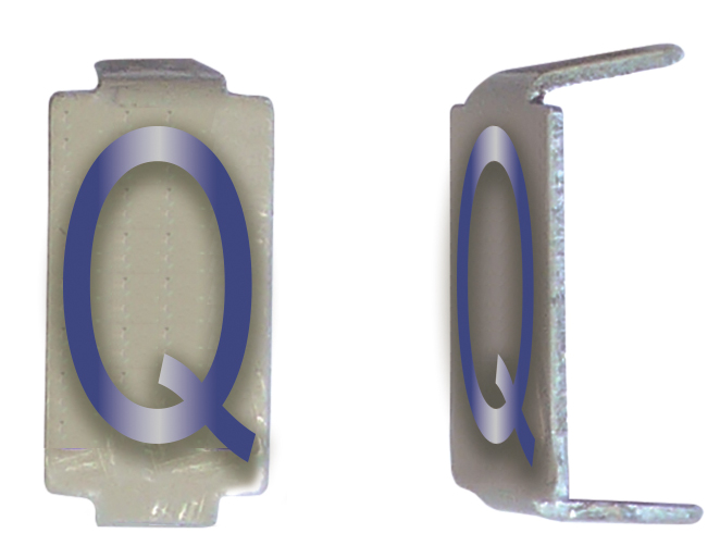 LOT 25 LETTRE 6X11 ALU IVOIRE/BLEU PRE-PLIEE Q *