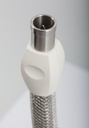 FLEXIBLE 2M EN ACIER INOX NF 36-133 POUR PRISE GAZ DE SECURITE PGS