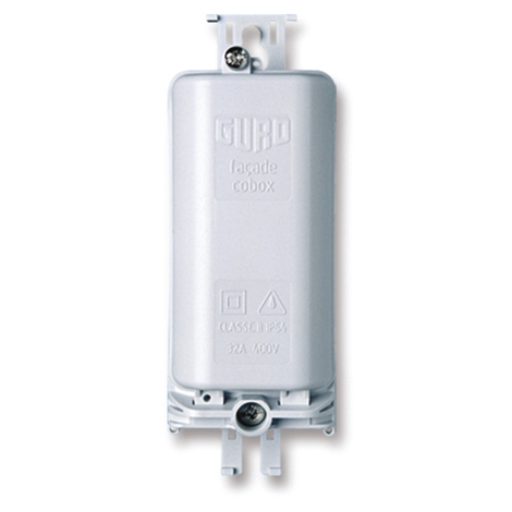 BOITIER FACADE COBOX-1FN-G 037458  + 1 PORTE FUSIBLE GRIS RAL7035