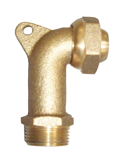 [CHU0317-005] COUDE 90° COURT M JSC15 /F JSC15+PATTE+ENTRETOISE 8226105 (NF RAC-GAZ) COU211