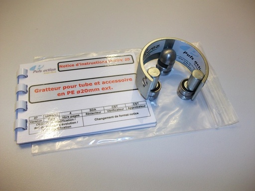 [EXCRDFLM00057] GRATTEUR TUBE PE20 HELIPE 20 AGREE GRDF