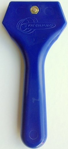 [SYNGRAT01] GRATTEUR MANUEL LAME L 62 MM MANCHE POLYPROPYLENE L170 X LARG.65MM GRATR01